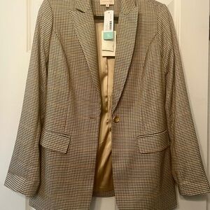 Skies Are Blue Checkered Blazer